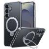 TORRAS Samsung Galaxy S25+ / S24+ MagSafe Rotating Kickstand PC+TPU Cover - Transparent