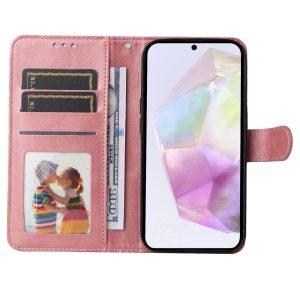 Samsung Galaxy A56 5G/ A36 5G Wallet PU Leather Folio Flip Cover – Pink