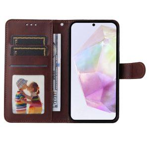 Samsung Galaxy A56 5G/ A36 5G Wallet PU Leather Folio Flip Cover – Brown
