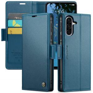 Samsung Galaxy A56 5G CASEME 023 Leather Flip Cover With Card Slot – Blue