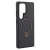 Samsung Galaxy S25 Ultra MagSafe Kickstand TPU+PC Carbon Fiber Cover - Black - Image 3