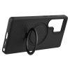 Samsung Galaxy S25 Ultra MagSafe Kickstand TPU+PC Carbon Fiber Cover - Black - Image 2