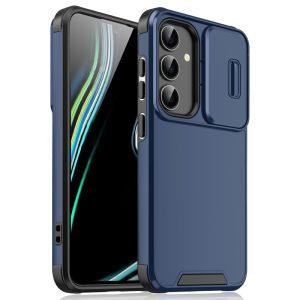 Samsung Galaxy A56 / A36 5G PC + TPU Shell with Slide Camera Cover – Blue