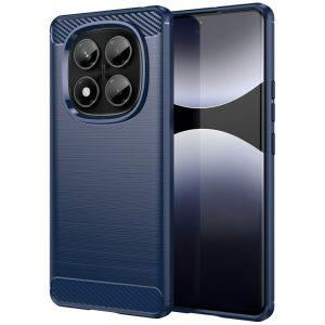 Redmi Note 14 Pro 4G Carbon Fiber Texture Cover – Blue