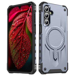 Samsung Galaxy A56/A36 5G MagSafe Shockproof Airbags PC+TPU Cover – Grey