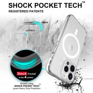 iPhone 13 Pro Max Clear Case TPU+PC MagSafe Cover – Clear