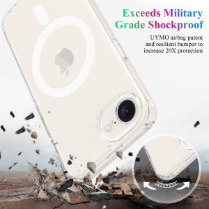 iPhone 16e MagSafe TPU + Acrylic Clear Cover – Transparent