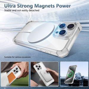 iPhone 13 Pro Max TPU+PC Magsafe Cover – Transparent