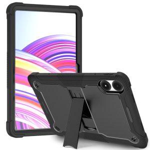 Xiaomi Redmi Pad Pro/Poco Pad Silicone+PC Tablet Cover with Kickstand – Black