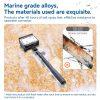 TELESIN Extendable Aluminum Alloy Waterproof Gimbal Selfie Stick - Gray WSS-001 - Image 6