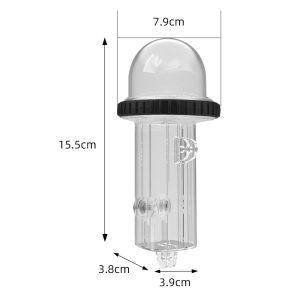 BRDRC Waterproof Case Osmo Pocket 3 40M Underwater Diving Action Protector – Transparent Black
