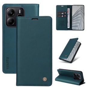 Redmi Note 14 4G YIKATU YK- 001 PU Leather Cover with Stand –  Green