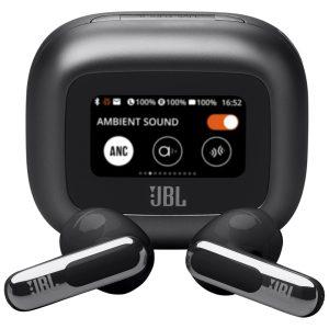 JBL Live Flex 3 True Wireless Noise Cancelling Earbuds With Display – Black (JBLLIVEFLEX3BLU)