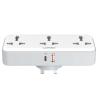 LDNIO SC3317 2500W Rotatable Plug Power Socket with 3AC+USB-A+USB-C Power Strip Adapter -White - Image 2