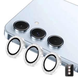 Samsung A16 All Shock Glitter Camera Lens – Silver