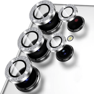 Samsung S25 Ultra All Shock Glitter Camera Lens – Silver