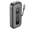 Budi 22.5W 10,000mAh PowerBank Build Retractable Cable - Black PB808B - Image 4