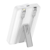 Budi 22.5W 10,000mAh MagSafe PowerBank Build in Cables/Stand - White PB809W - Image 2