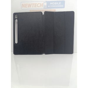 Samsung Tab S9/S9FE Exelle Foldable Leather Cover With Pen Slot – Black