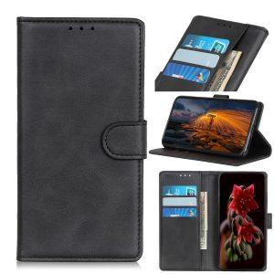 Samsung Galaxy A51 Shockproof Wallet Stand Flip Leather Cover - Black