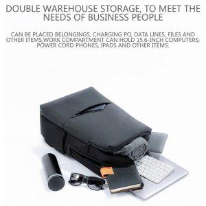 XIAOMI Stylish Business Waterproof Laptop Backpack – Gray