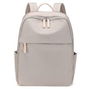 Ladies Travel Backpack Oxford Cloth 14inch/16inch Laptop Bag – Apricot Gray