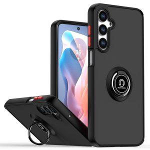 Samsung Galaxy A26 5G PC+TPU Ring Kickstand Anti Drop Cover – Black/Red