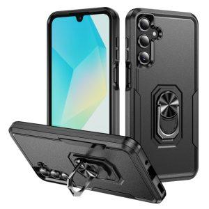 Samsung Galaxy A26 Military Ring Kickstand PC+TPU Cover – Black