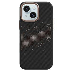 iPhone 15 MagSafe Milky Way Pattern TPU+PC Cover – Gold