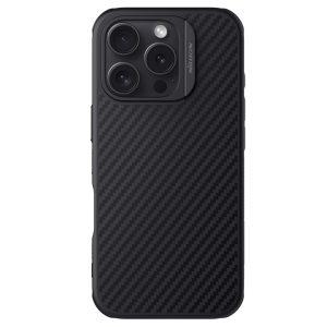 iPhone 16 Pro NILLKIN Synthetic Fiber Pro TPU+PC Cover - Black