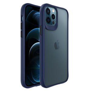 iPhone 12/12 Pro Combat X Mode PC+TPU Transparent Anti-drop Cover - Blue