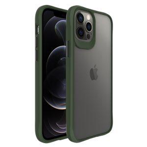 iPhone 12/12 Pro Combat X Mode PC+TPU Transparent Anti-drop Cover - Green