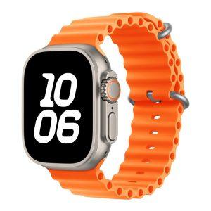 Apple Watch Size 42/44/45/46/49MM KALEBOL Silicone Breathable Strap – Orange