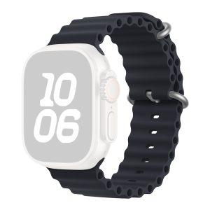 Apple Watch Size 42/44/45/46/49MM KALEBOL Silicone Breathable Strap – Midnight