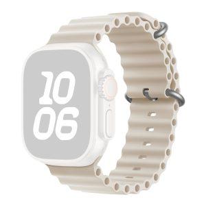 Apple Watch Size 42/44/45/46/49MM KALEBOL Silicone Breathable Strap – Starlight