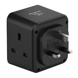 Goaltage Outlet Extender With Multi-Plug – Black EXT04