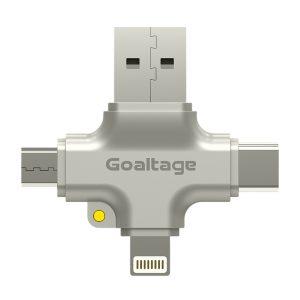 Goaltage MultiSync 4-in-1 OTG Adaptor – Silver ADP04