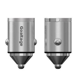 Goaltage ChargeEase 30W Dual Port Car Charger – Gray CH13