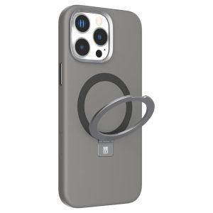 iPhone 16 Pro Levelo Iris Pro Magsafe Liquide Silicone Cover – Gray (LVLIPSC16PGY)