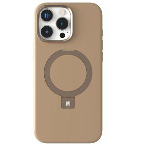 iPhone 16 Pro Levelo Iris Pro Magsafe Liquide Silicone Case For – Desert Rose (LVL-IPSC-16P-RSGD)