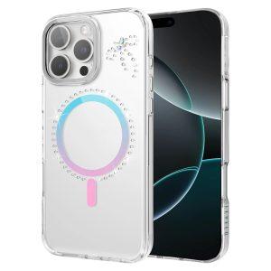 iPhone 16 Pro Max Levelo ButterFly Magsafe Cover – Transparent/Iridescent (LVLBFMC16PMTRIR)