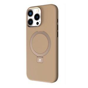 iPhone 16 Pro Max Levelo Iris Pro Magsafe Liquide Silicone Cover – Rose Gold (LVL-IPSC-16PM-RSGD)