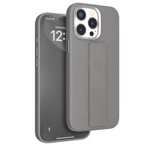 iPhone 16 Pro Max Levelo Morphix Silicone Cover With Silicone Grip – Gray (LVLMS16PMGY)