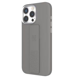 iPhone 16 Pro Max Levelo Morphix Silicone Cover With Silicone Grip – Gray (LVLMS16PMGY)