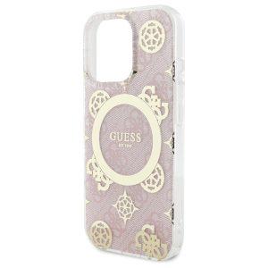 iPhone 16 Pro Max Guess Magsafe IML 4G Design With Peony Cover – Pink (GUOHMP16XH4PYEEP)