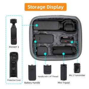 DJI Osmo Pocket 3 SUNNYLIFE OP3-B718 Storage Accessories Bag – Gray