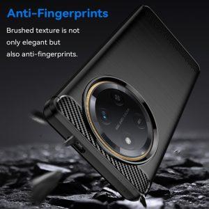 Honor X60 Pro/X9c/ Magic7 Lite 5G Carbon Fiber Texture Cover – Black