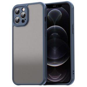 iPhone 12 Pro Max Drop Proof Translucent PC + TPU Cover – Blue