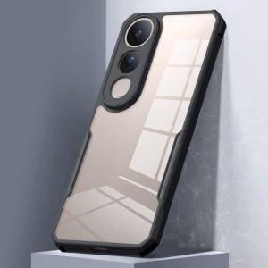 Vivo V50 Lite XUNDD Anti-Drop proof TPU + Acrylic Clear Cover – Black