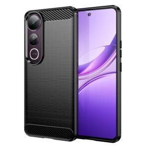 Vivo V50 Lite 5G/4G Carbon Fiber Texture Cover – Black